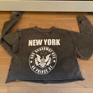 John galt cropped sweatshirt